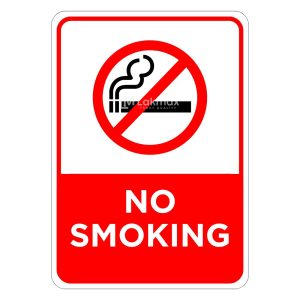 No Smoking Area Sign