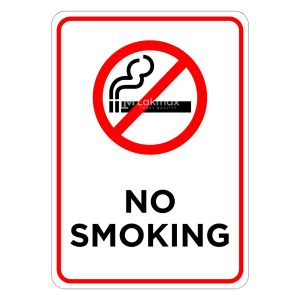 No Smoking Sign English